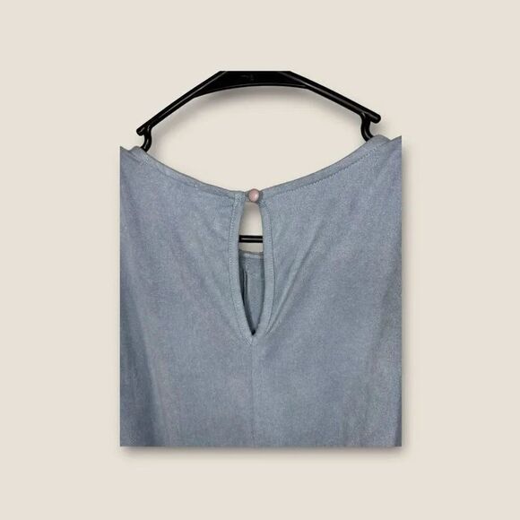 Altar’s State Suede Lace Front Long Sleeve Top Small - Picture 4 of 6